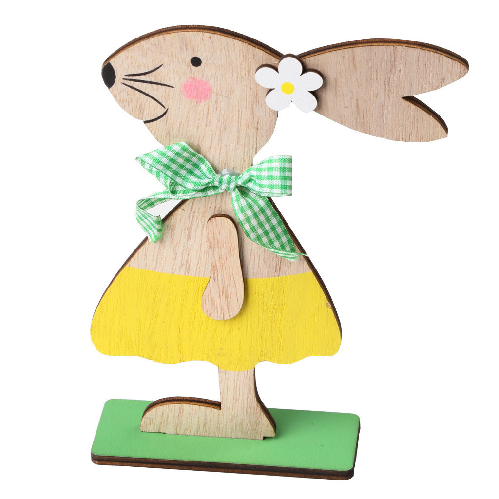 Easter Wooden Craftwork Rabbit Decoration