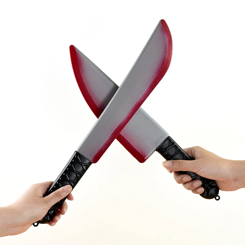 Halloween Bloody Fake Plastic Knife For Kids Toy Gift Horror Cosplay Costume Party Props Halloween Decorations 2024 Supplies