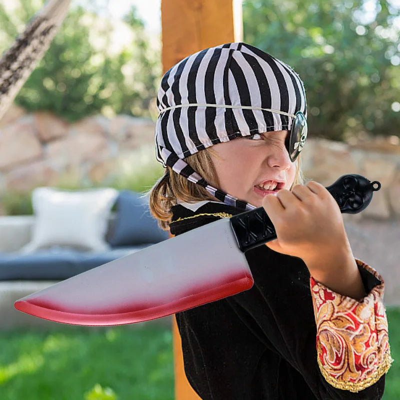 Halloween Bloody Fake Plastic Knife For Kids Toy Gift Horror Cosplay Costume Party Props Halloween Decorations 2024 Supplies